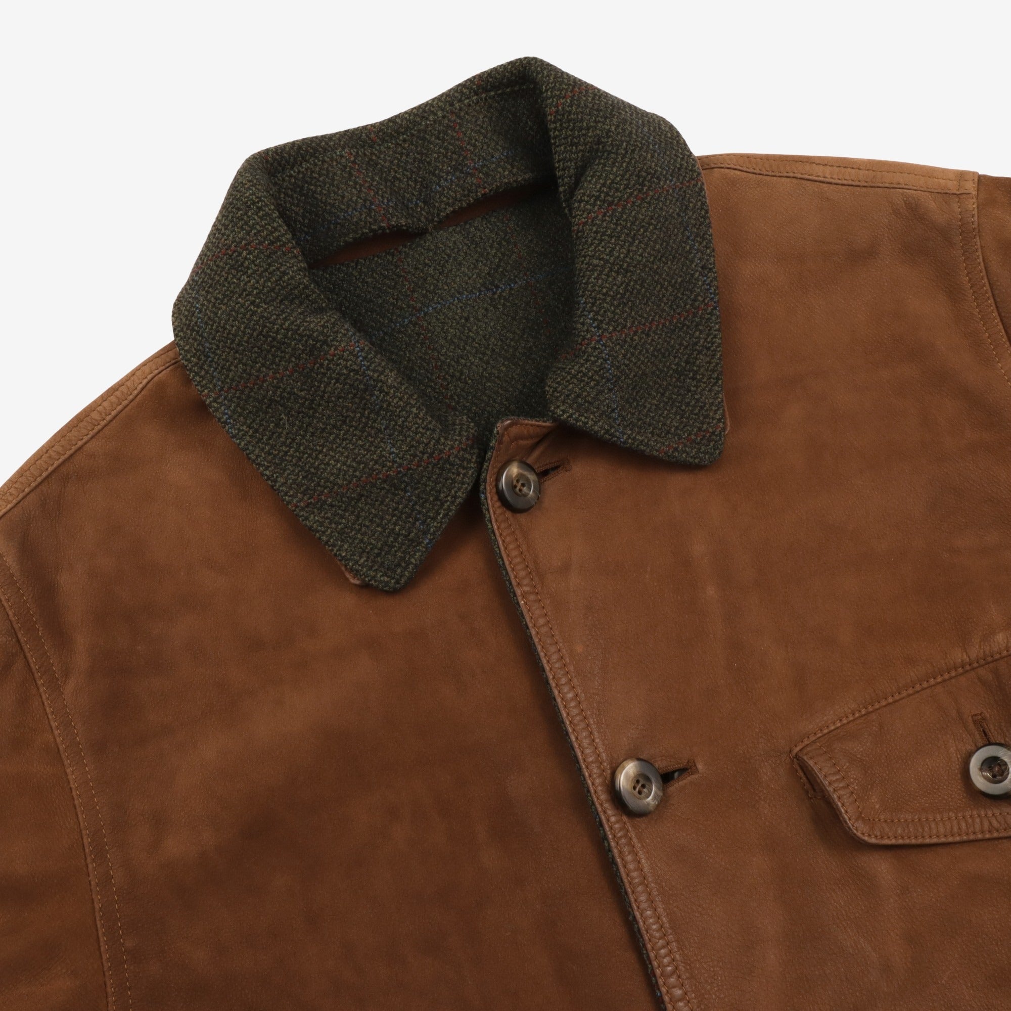 Suede Tweed Reversible Jacket