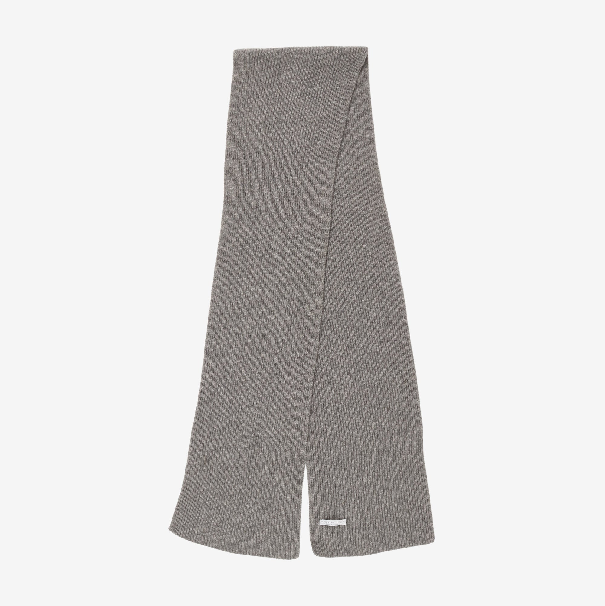 Ribbed Cashmere Scarf