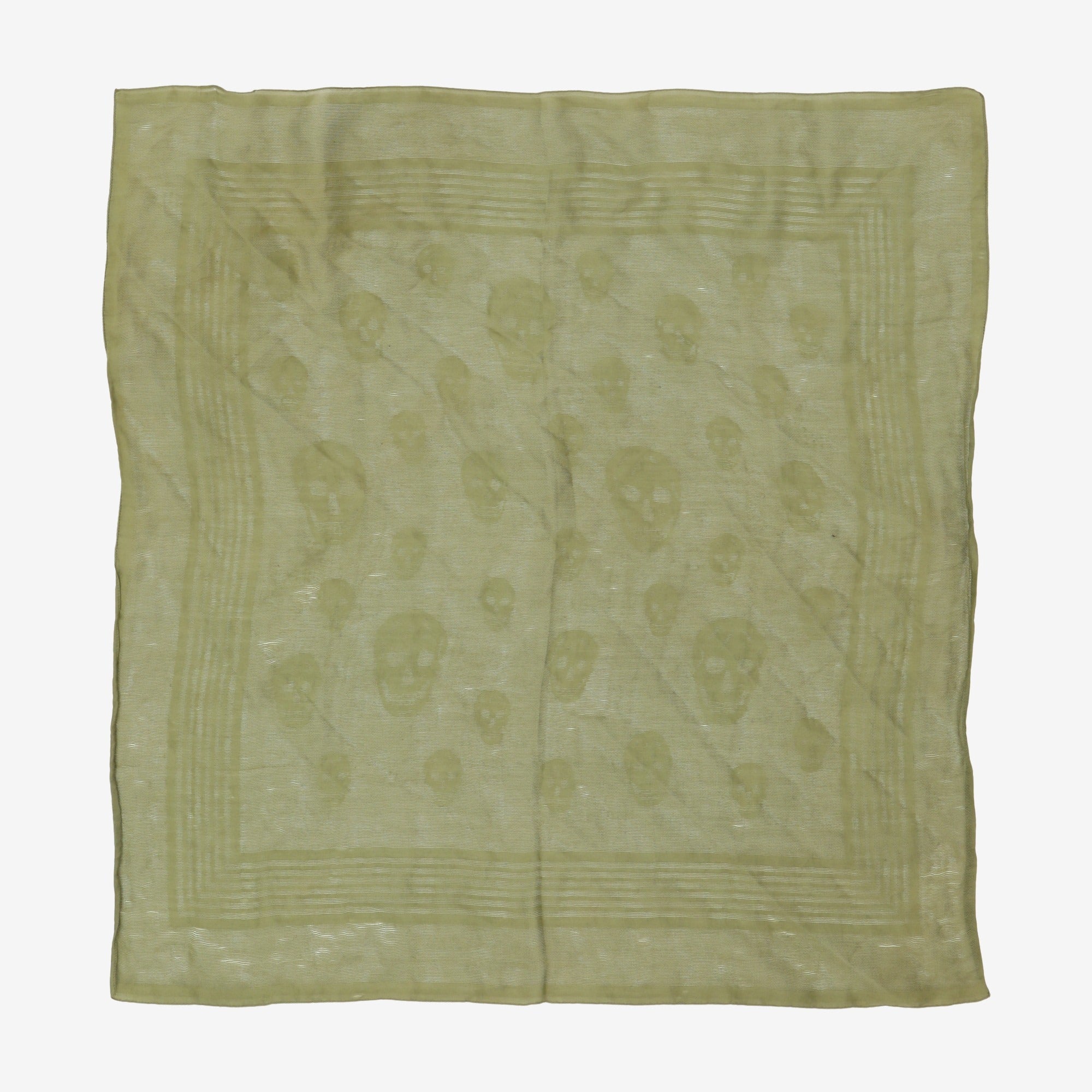Skull Print Woven Bandana