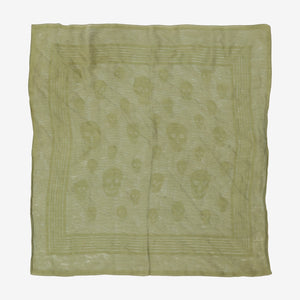 Skull Print Woven Bandana