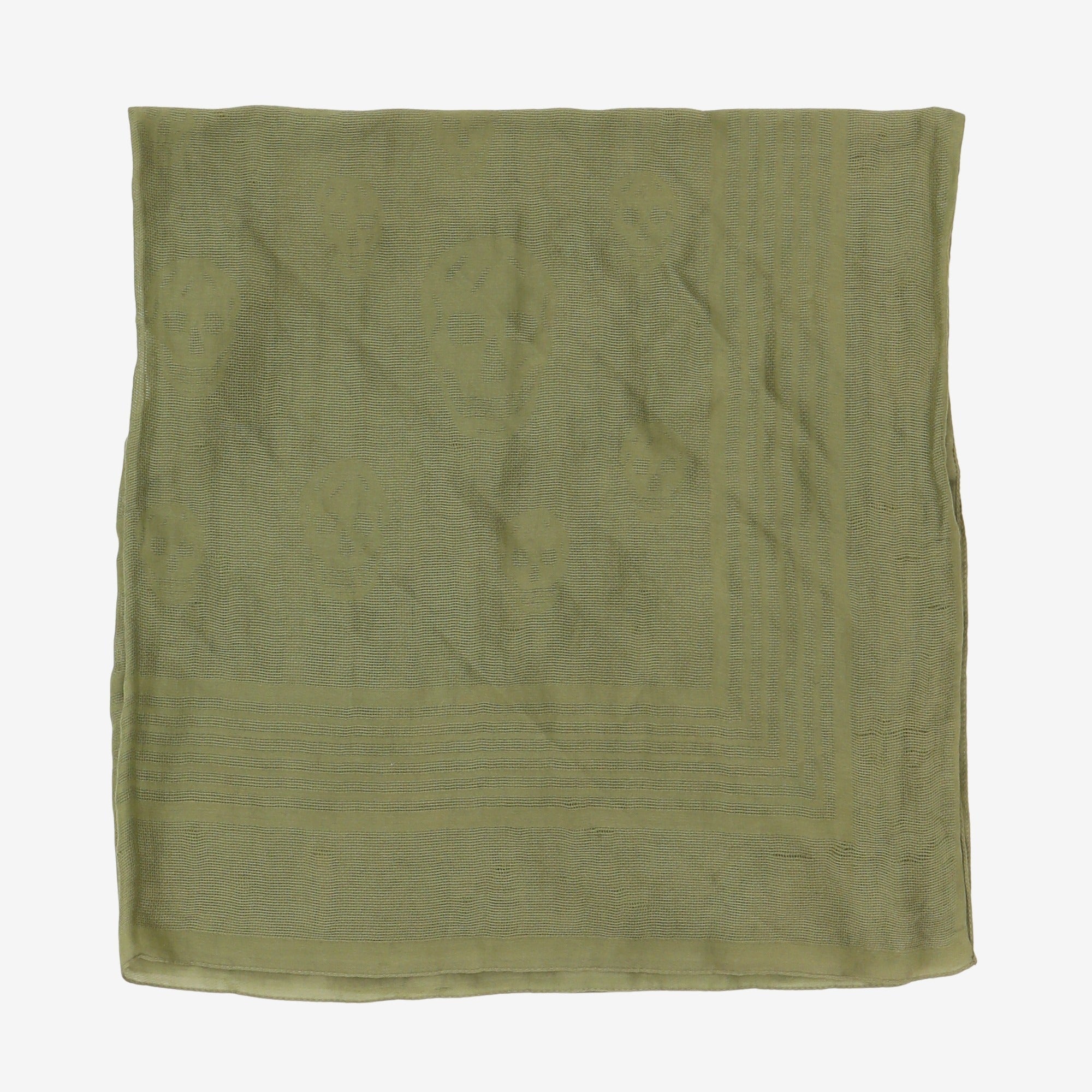 Skull Print Woven Bandana