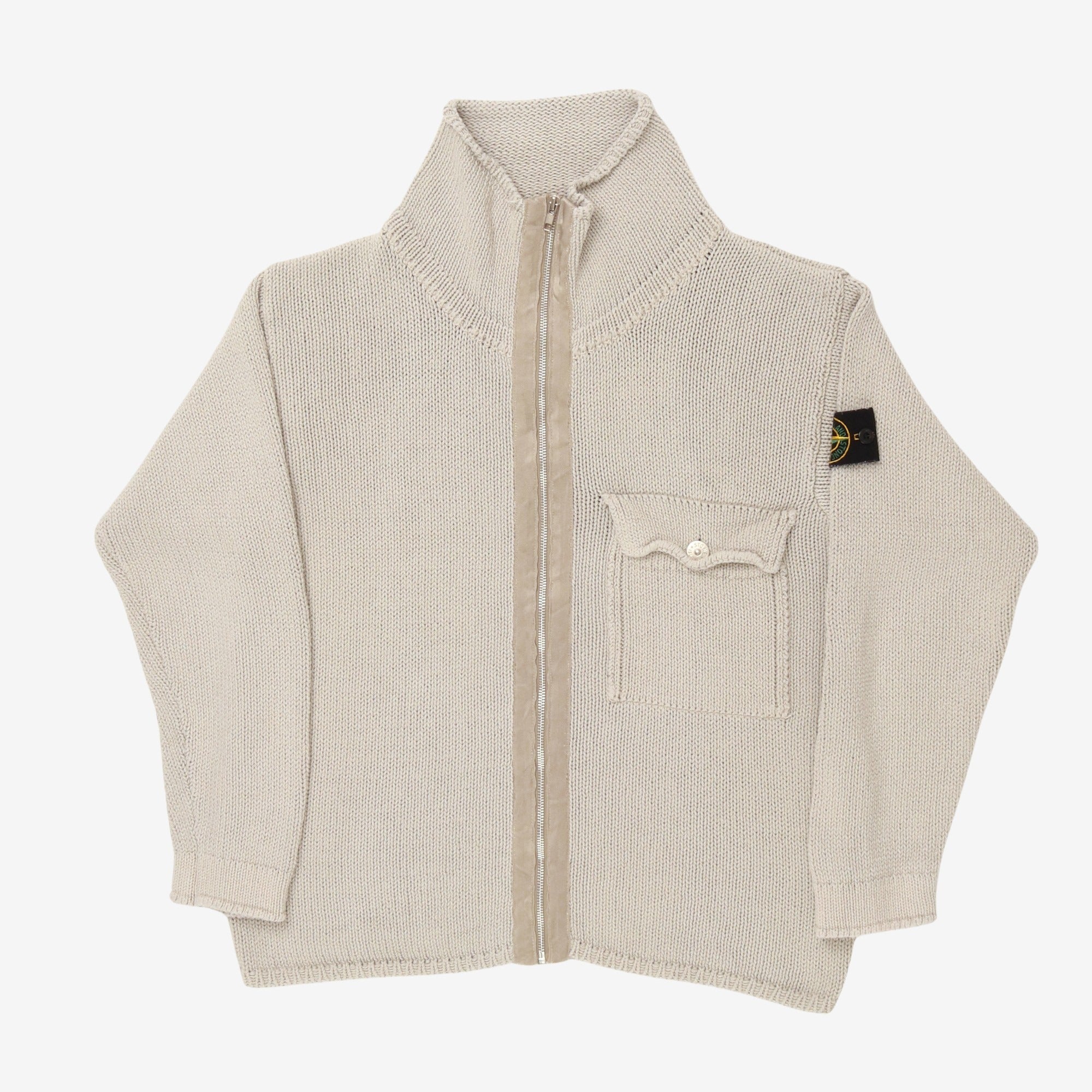 Vintage Zip Knit Cardigan