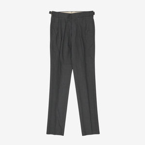 2 Pleat Silk Blend Trousers