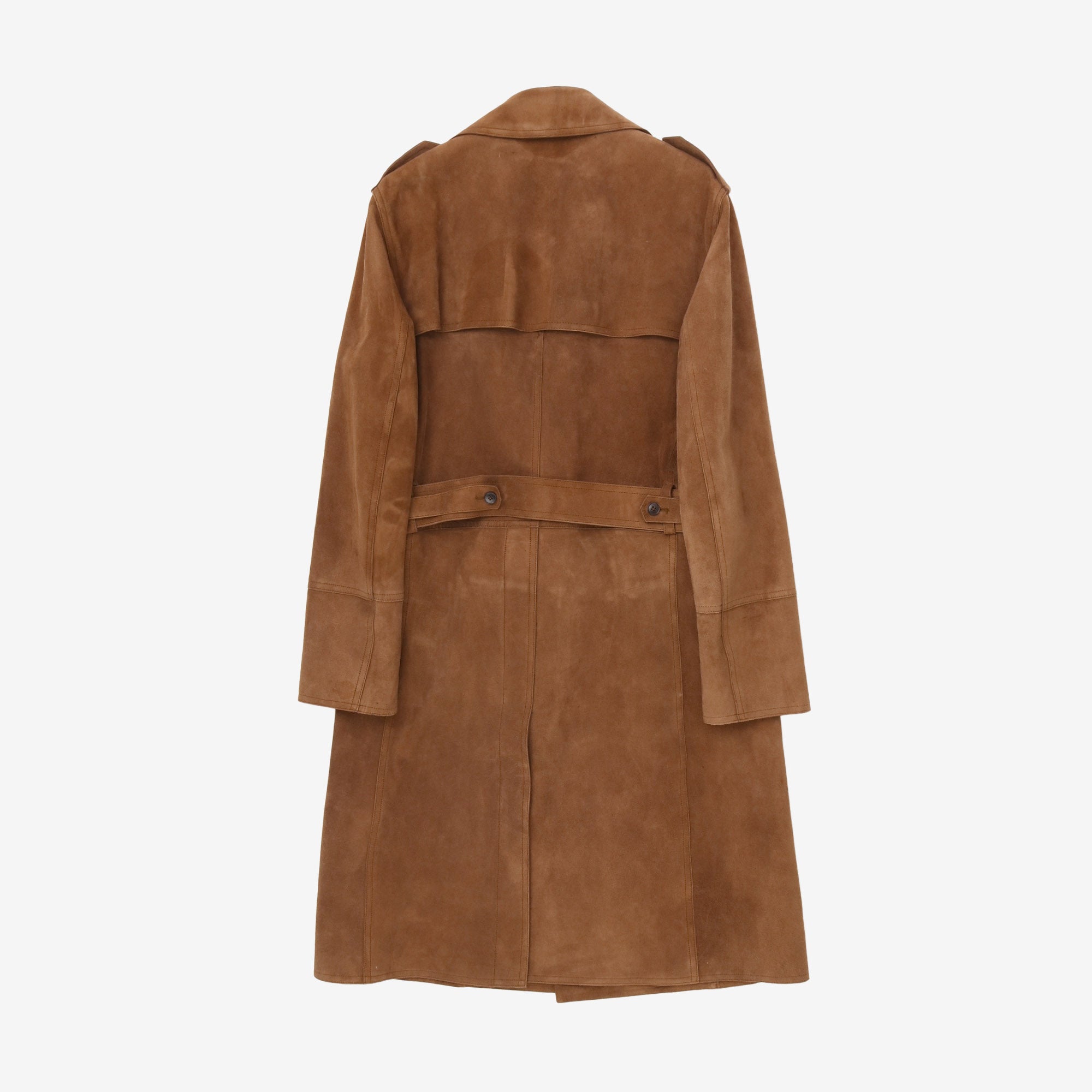 Suede Trench Coat