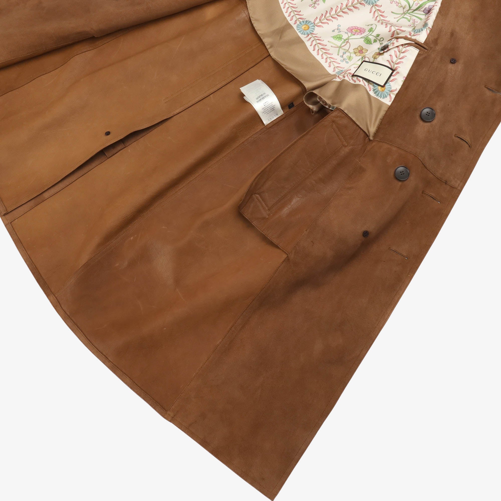 Suede Trench Coat