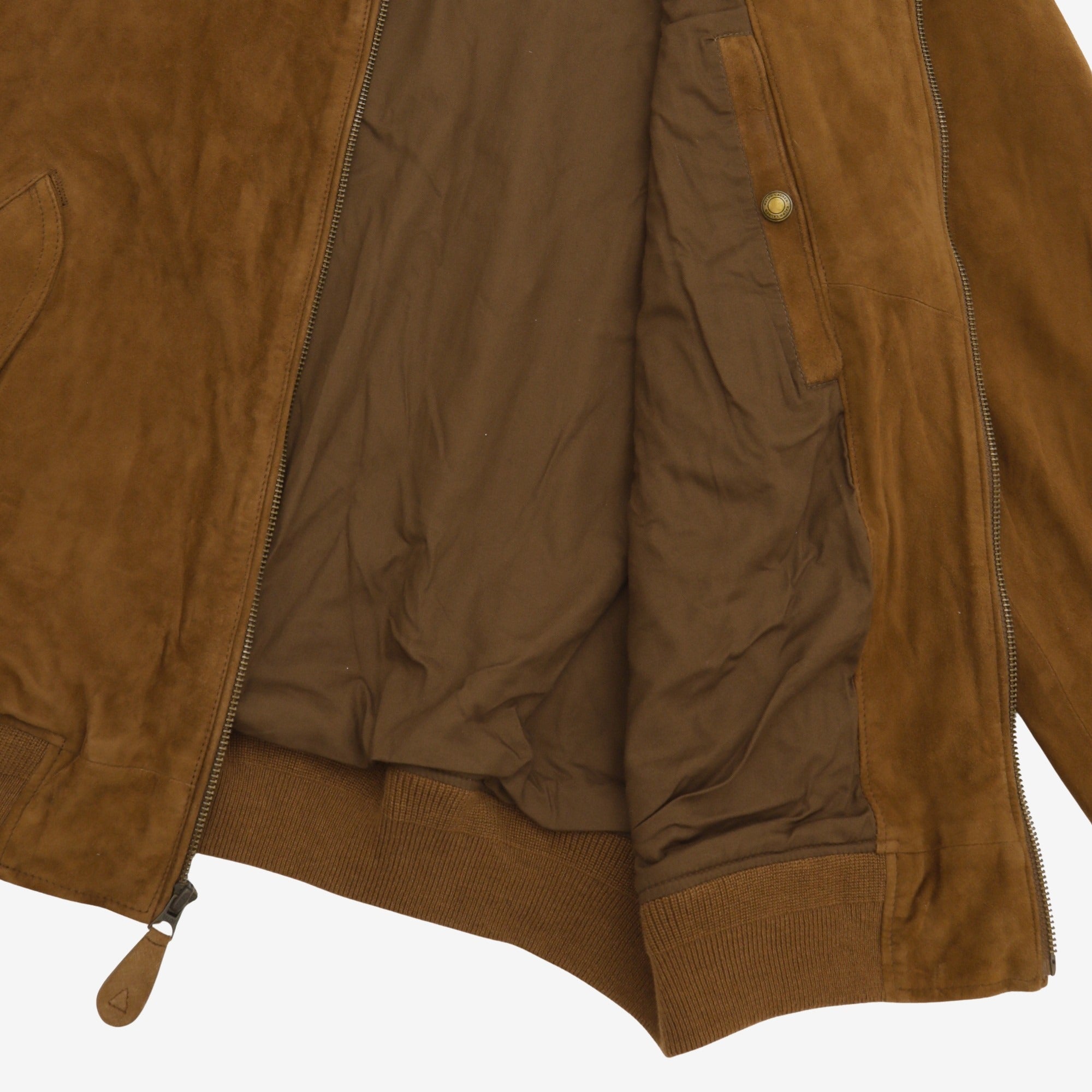 Suede Bomber Jacket