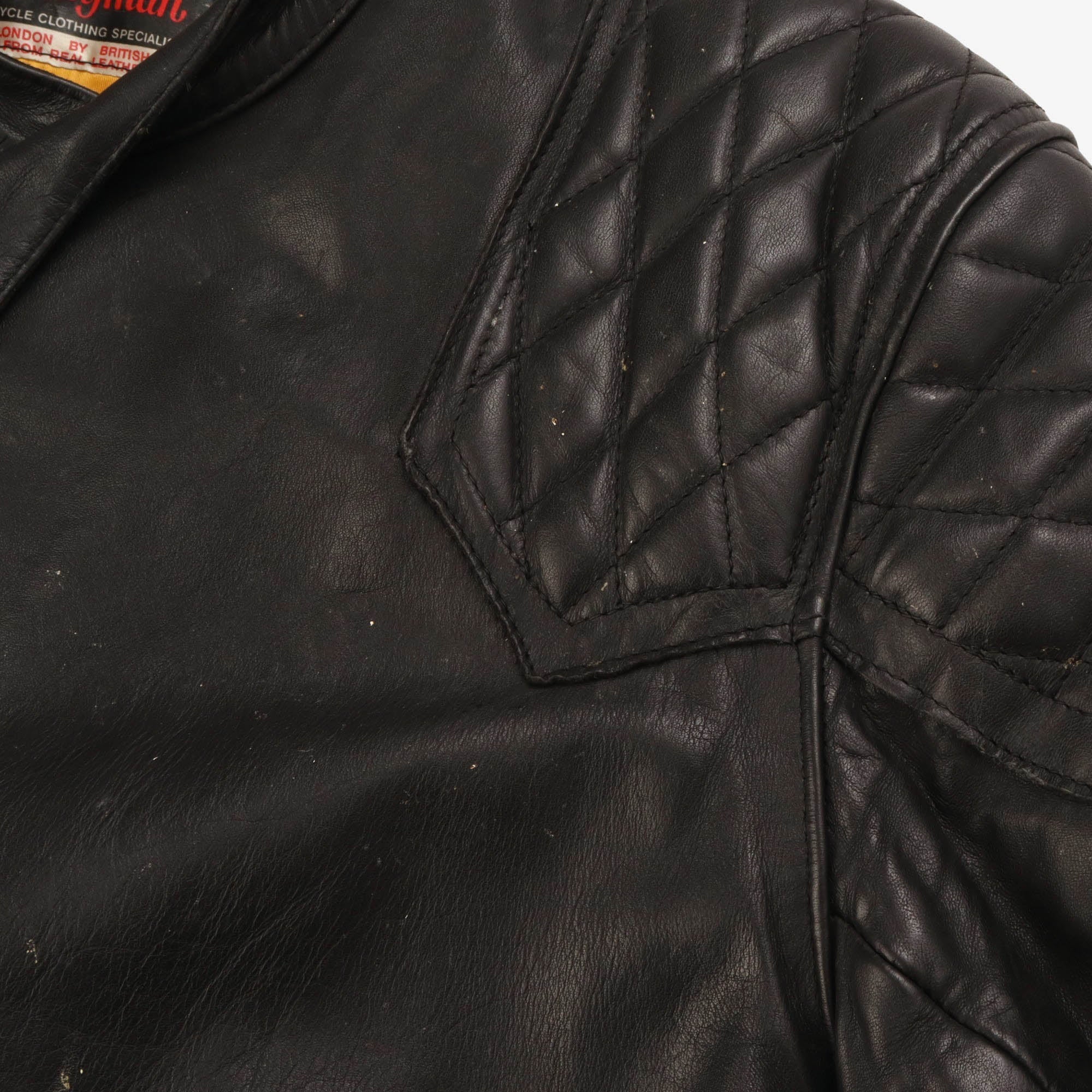 60s/70s Highwayman Leather Jacket (Fits UK40)