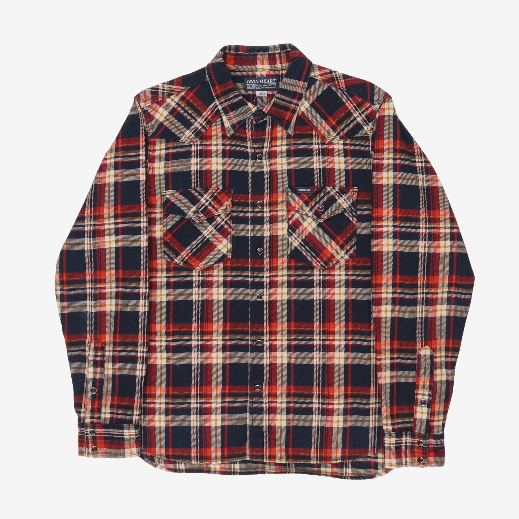 Check Flannel Western Shirt