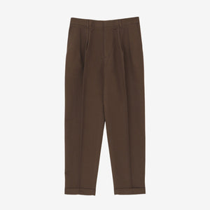 2 Pleat Linen Blend Trousers (33W X 29.5L)