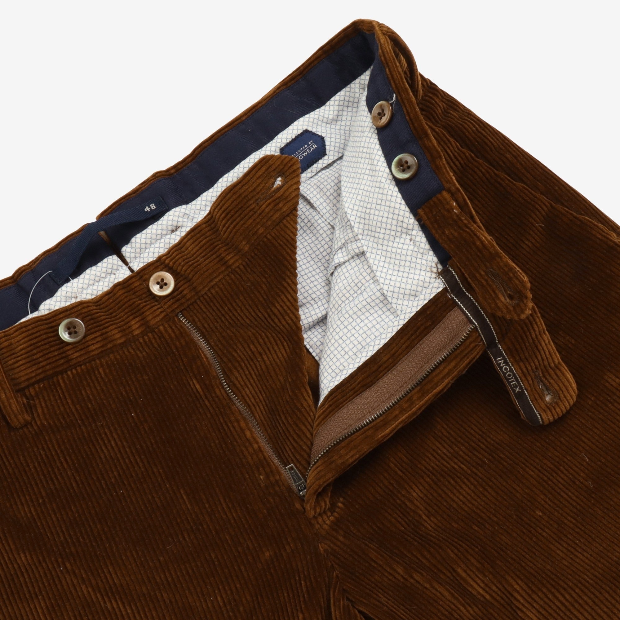 Tapered Fit Corduroy Trousers
