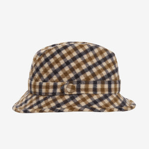 Check Trilby Wool Fedora