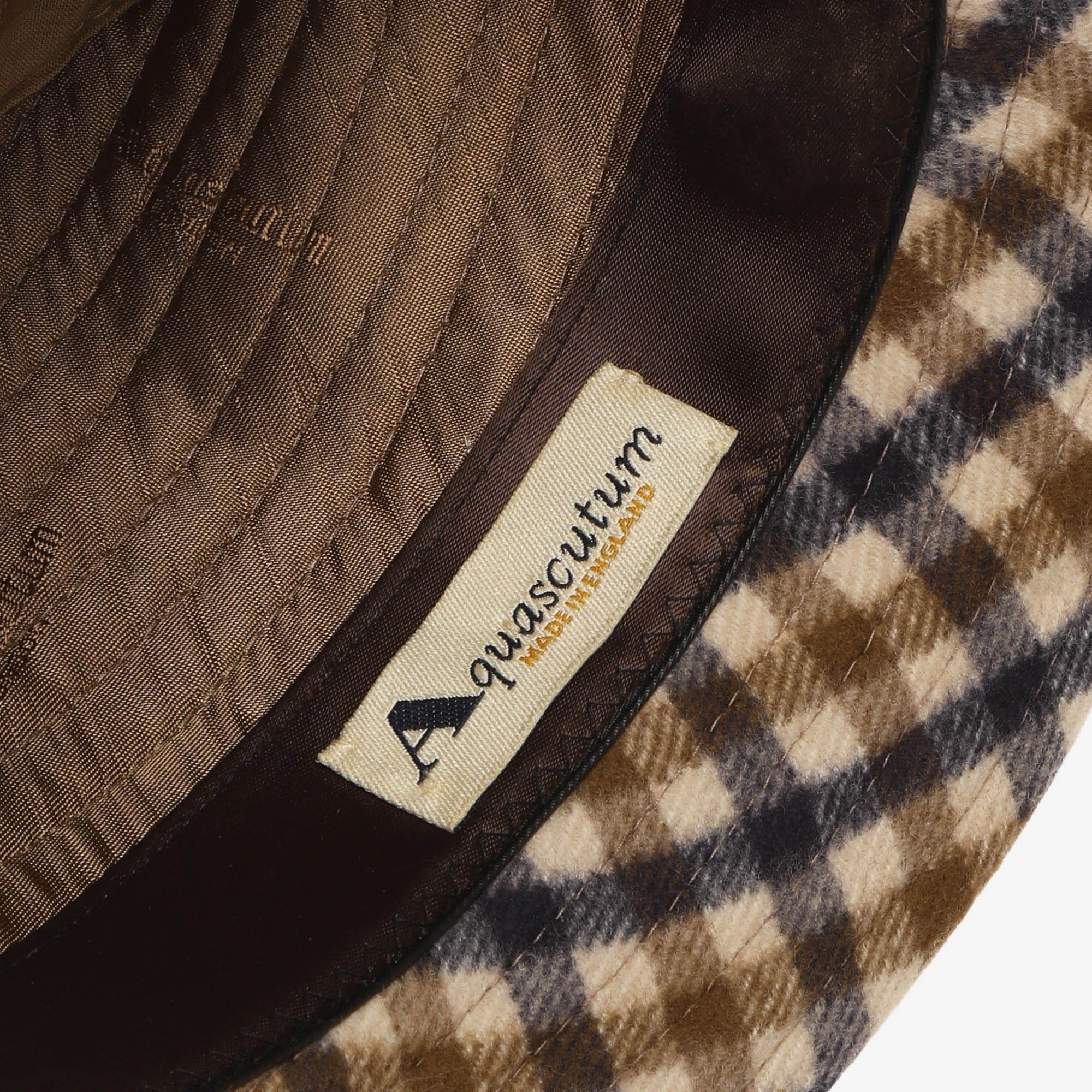 Check Trilby Wool Fedora