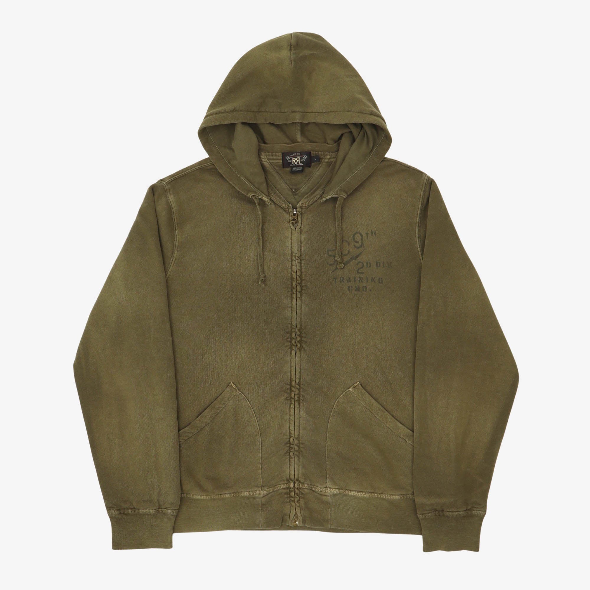 Military Bootcamp Zip Hoodie