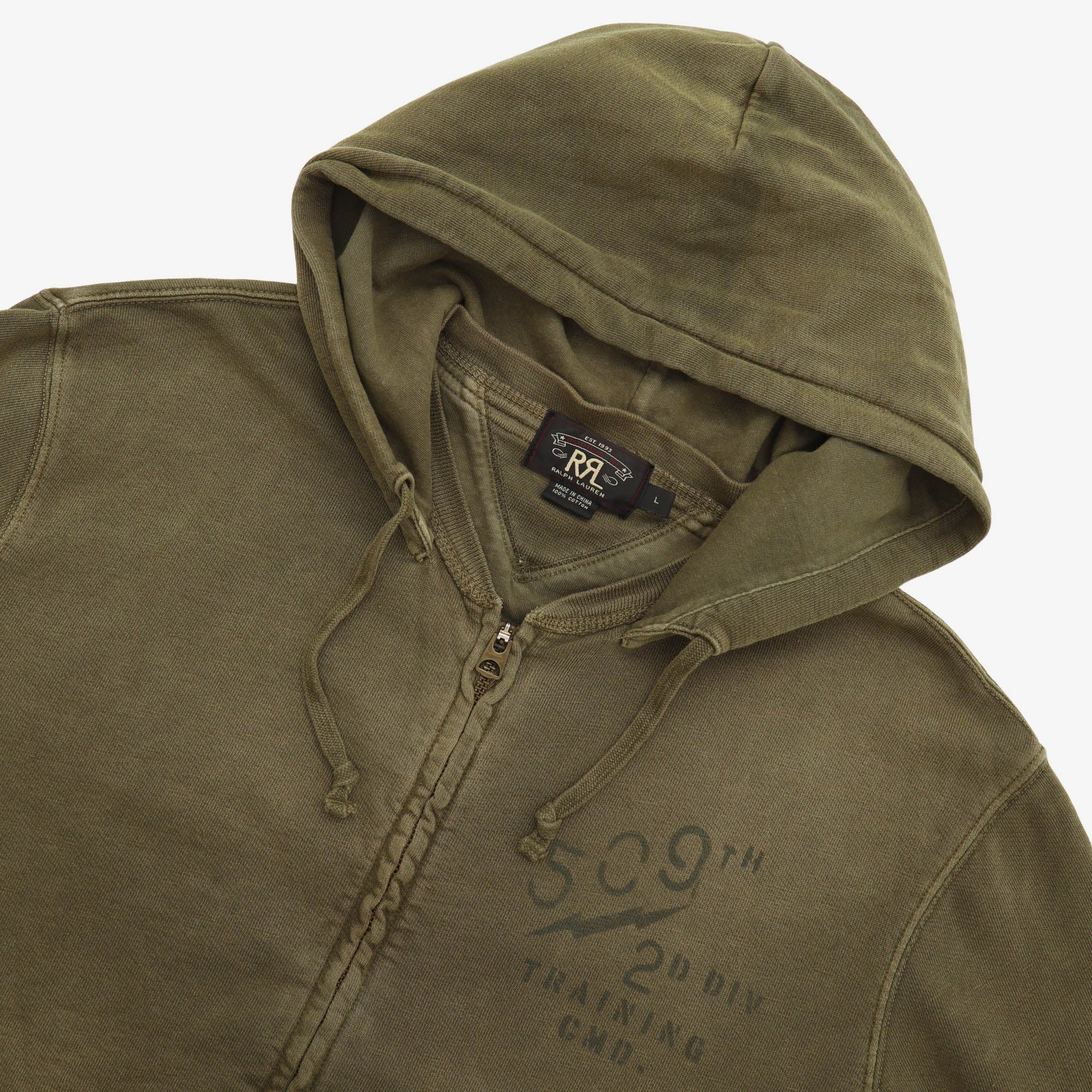 Military Bootcamp Zip Hoodie