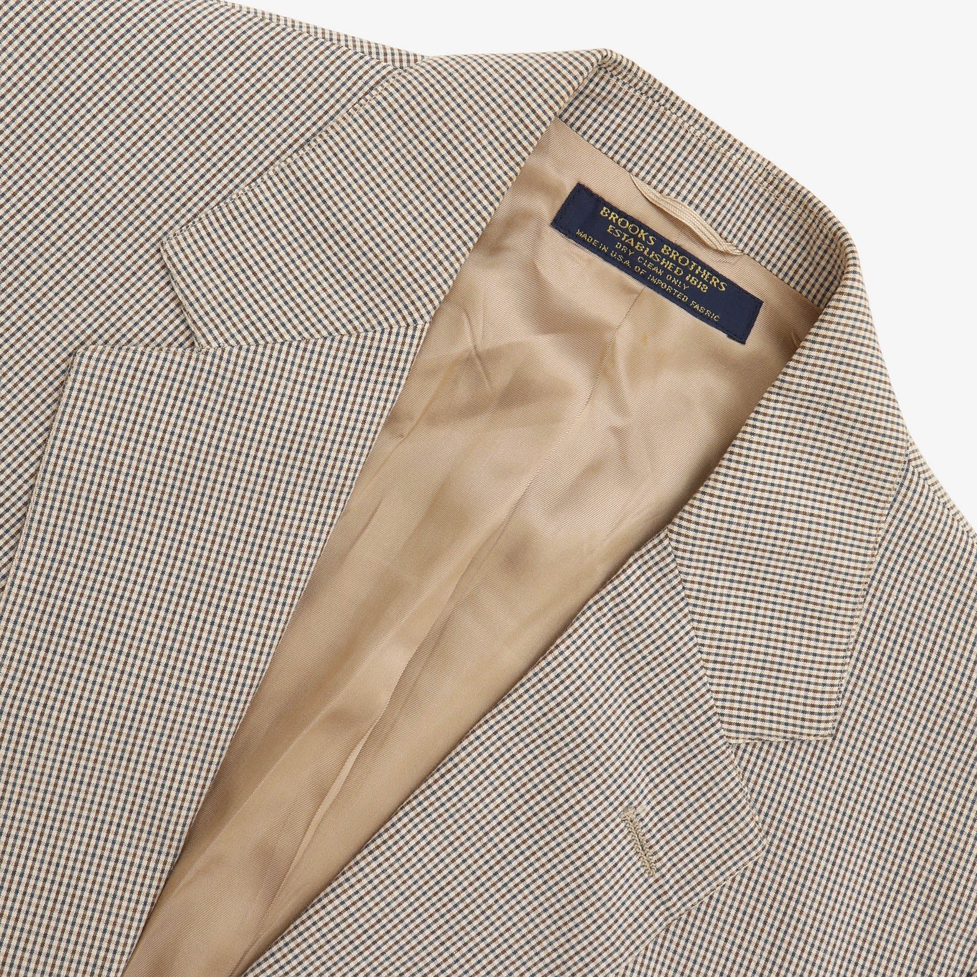 Wool Check Suit