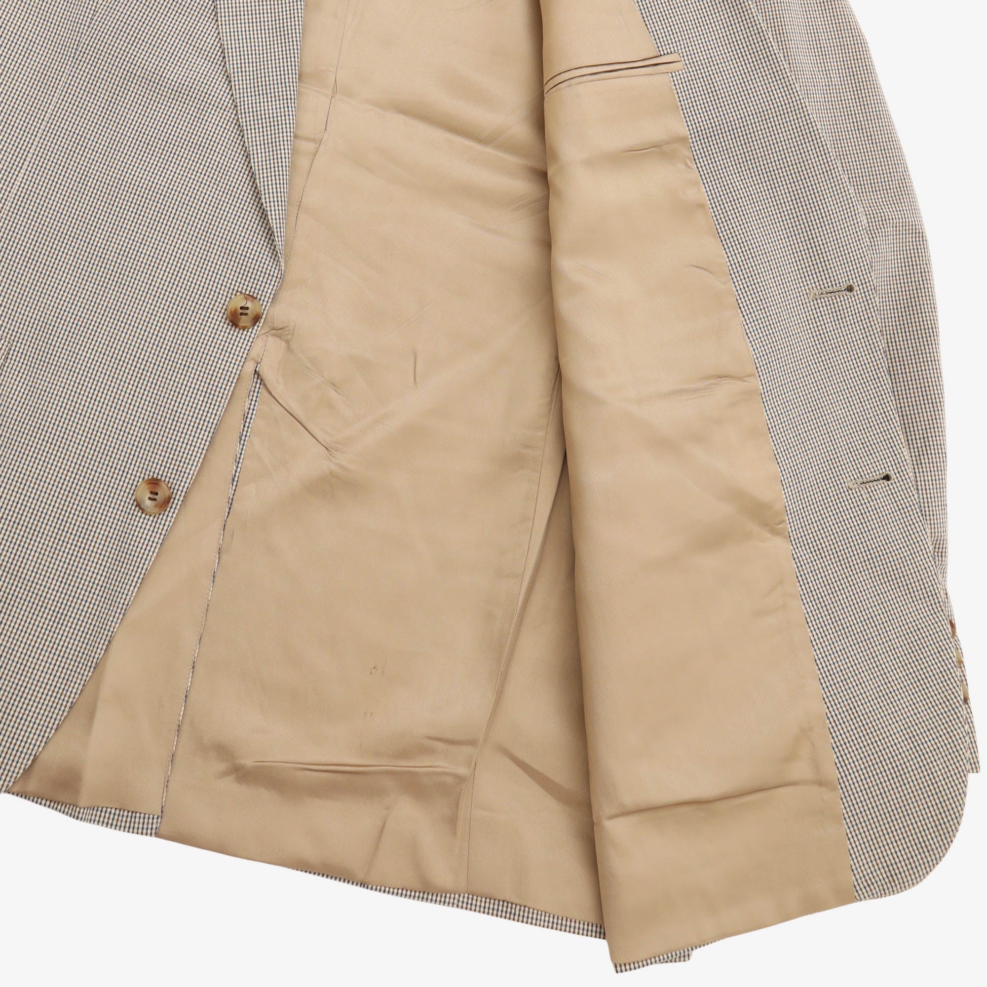 Wool Check Suit