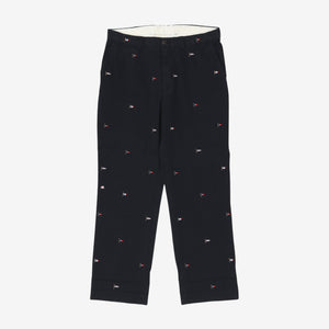 Embroidered Chino Pants