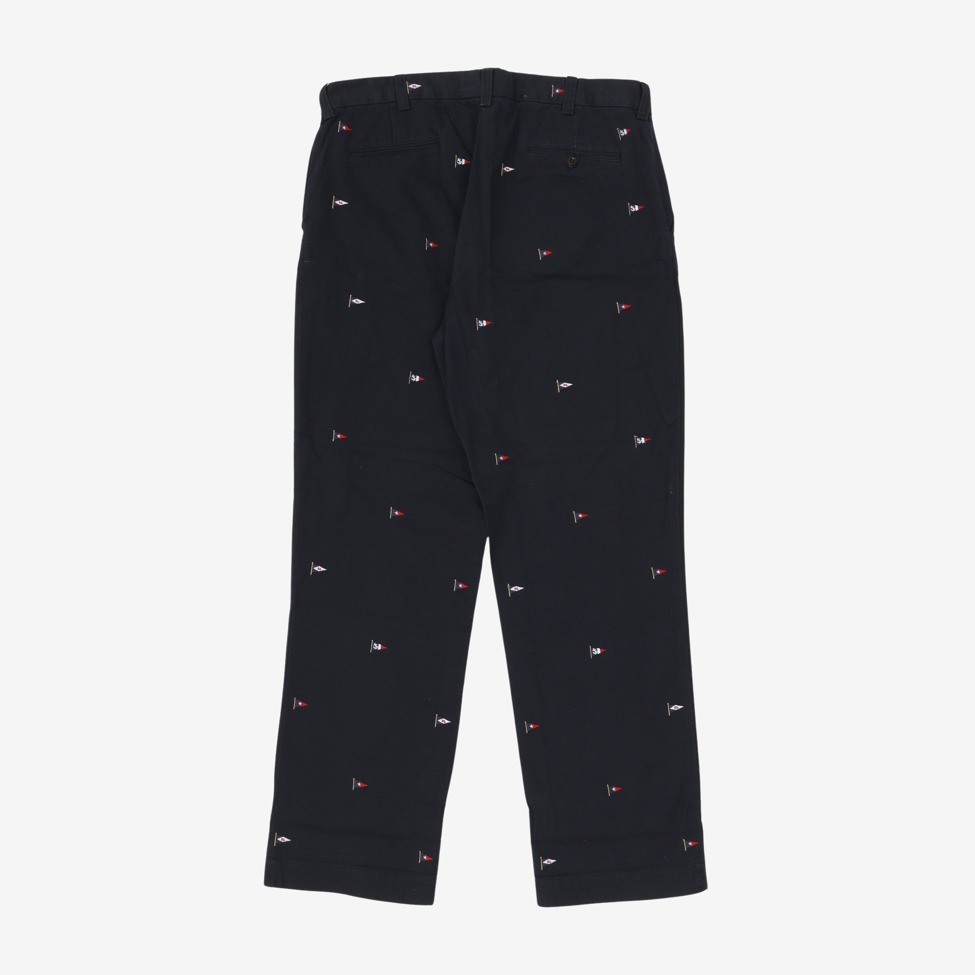 Embroidered Chino Pants