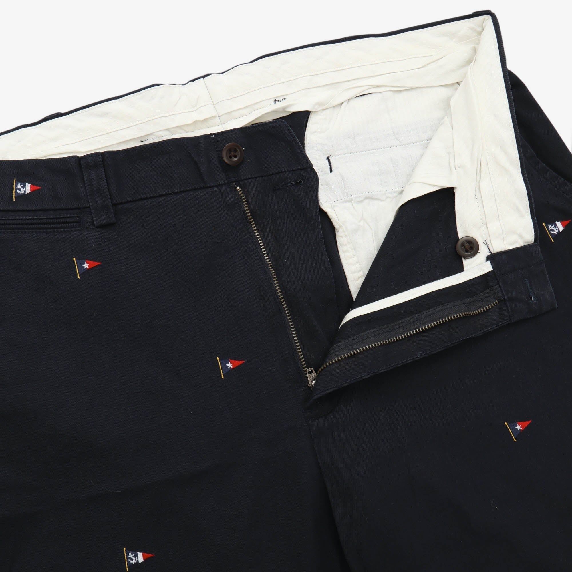 Embroidered Chino Pants