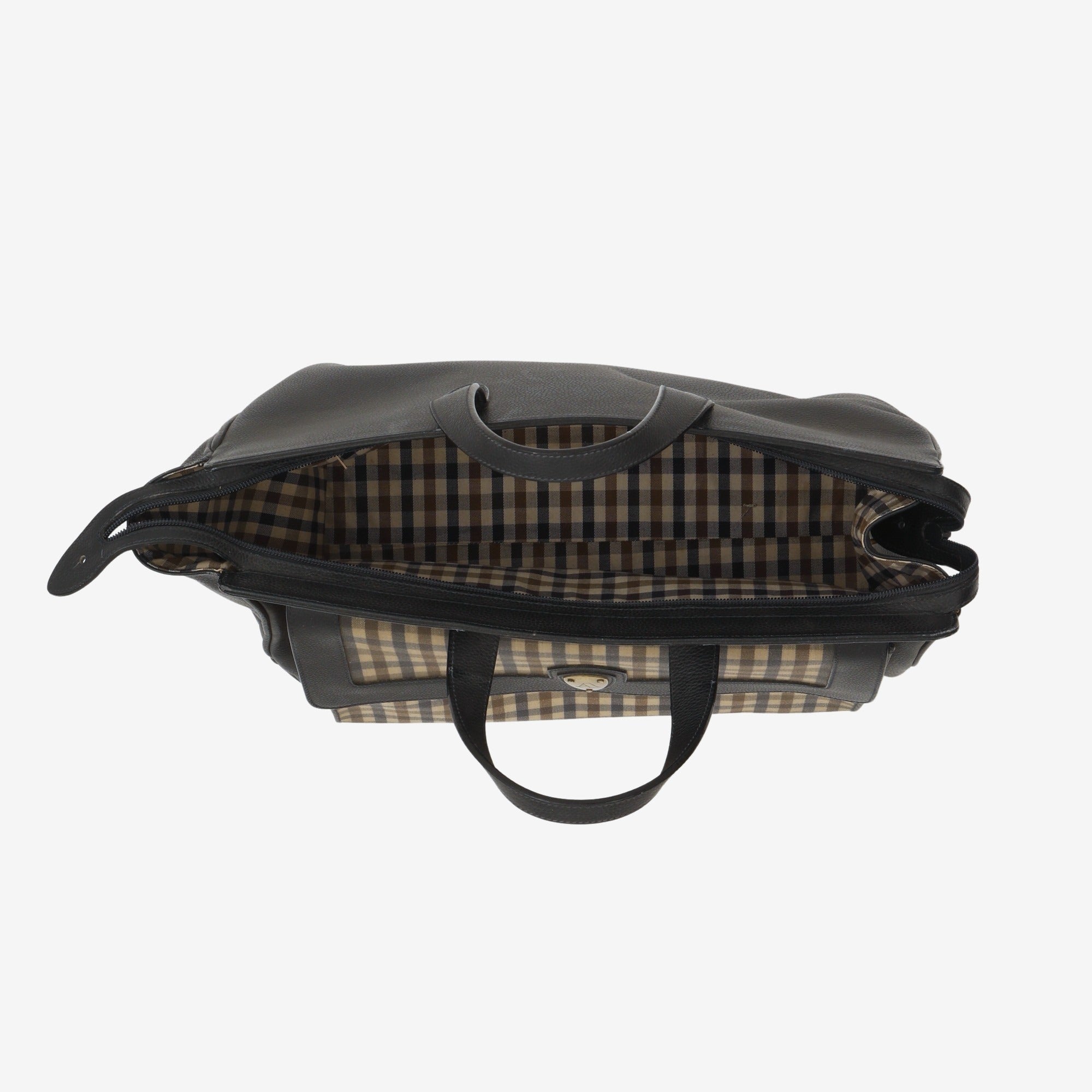 Leather Cotton Nova Check Bag