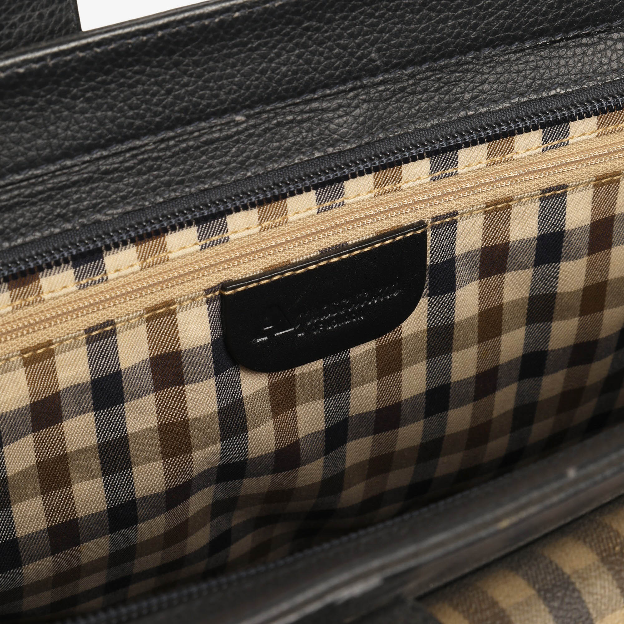 Leather Cotton Nova Check Bag