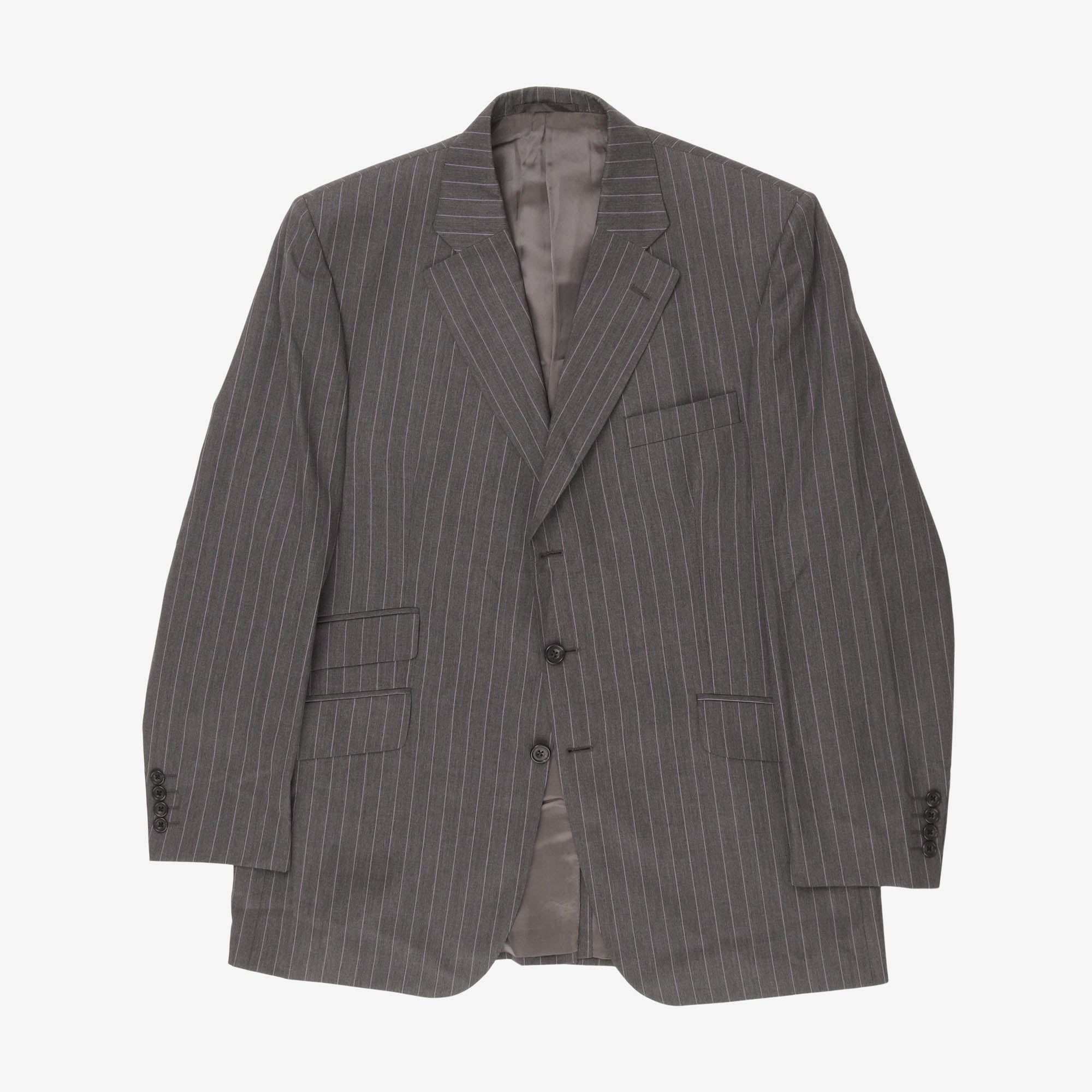 Pin Stripe Wool Suit