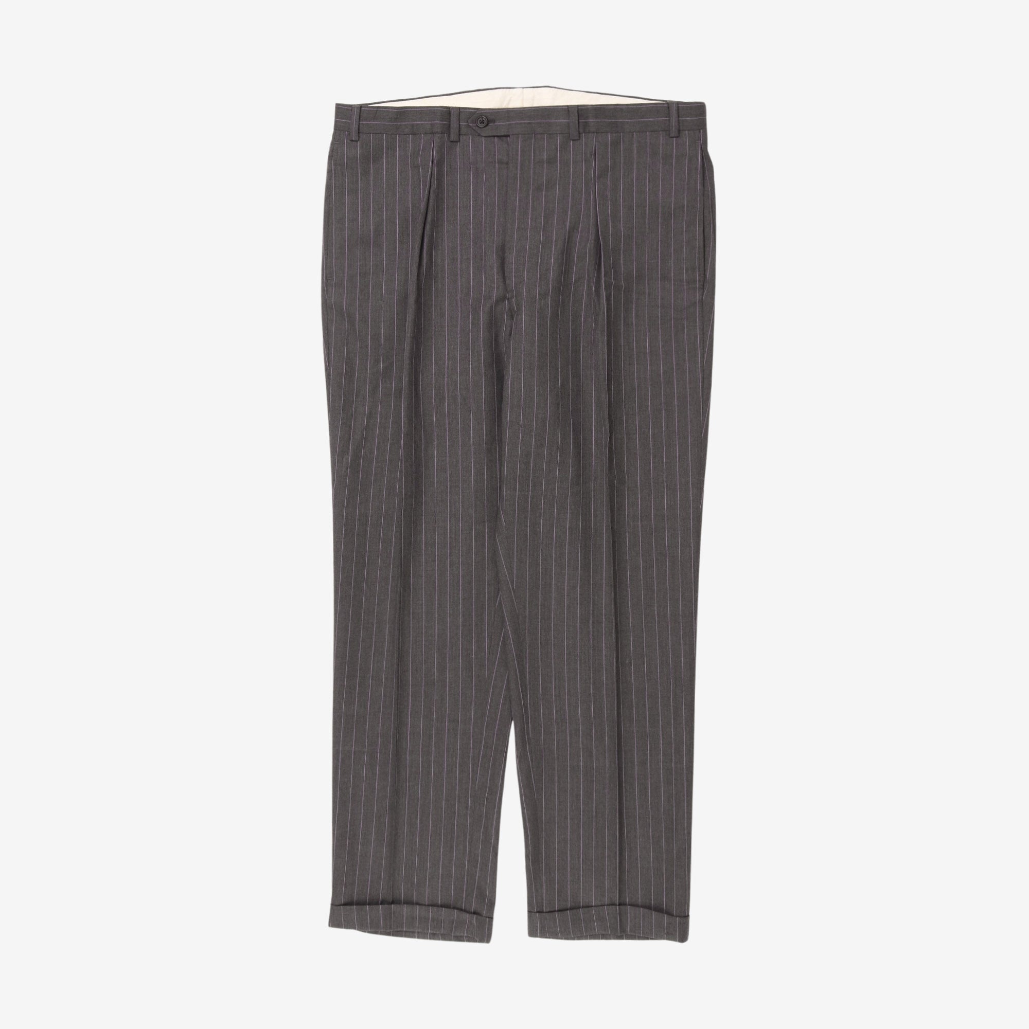 Pin Stripe Wool Suit