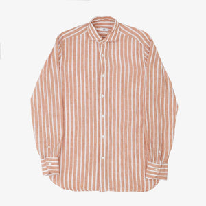 Wide Stripe Irish Linen Shirt
