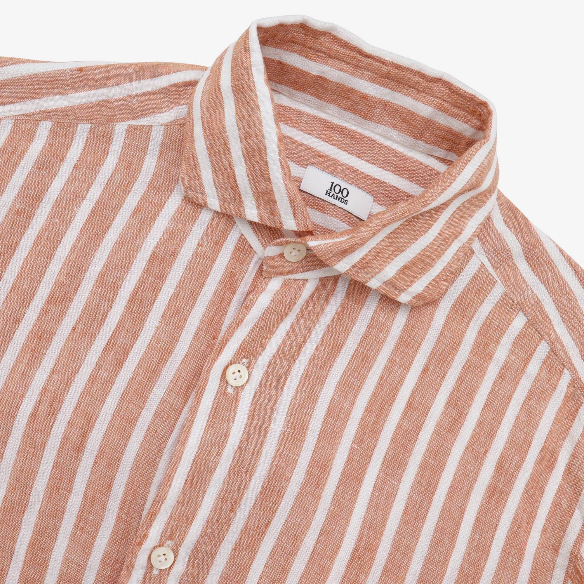 Wide Stripe Irish Linen Shirt