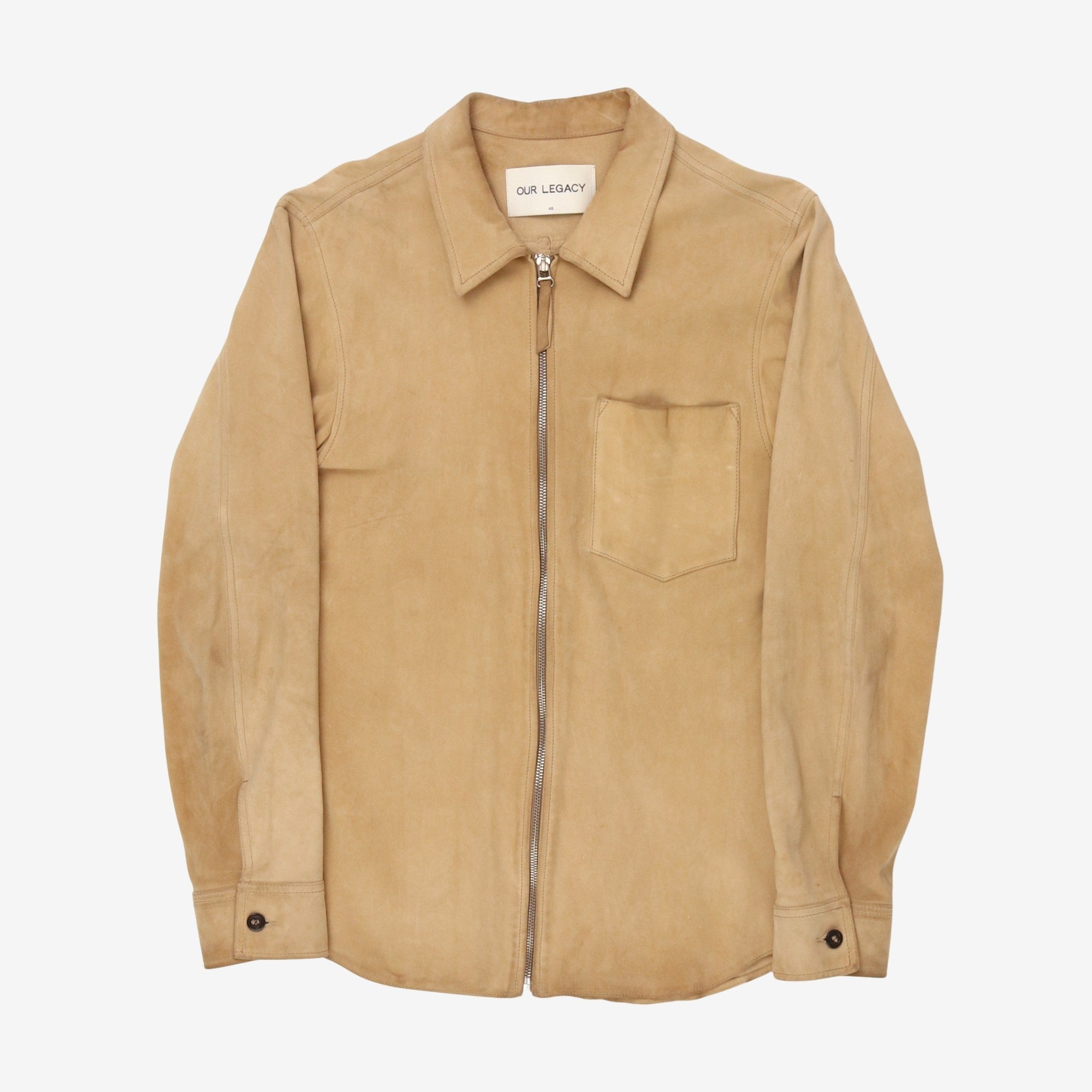 Suede Zip Shirt