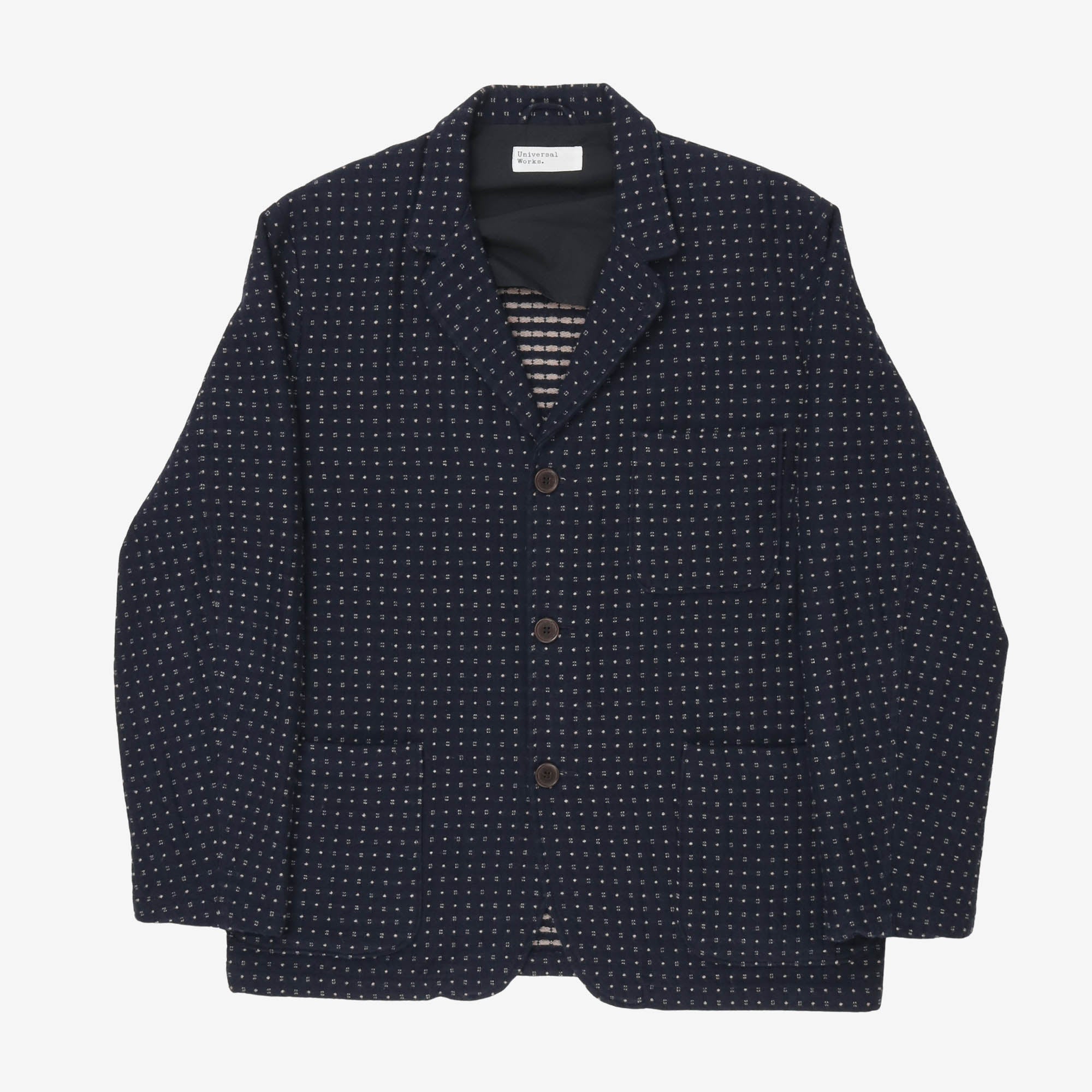 3-Button Jacket (Indigo Shingora Dot⁠)