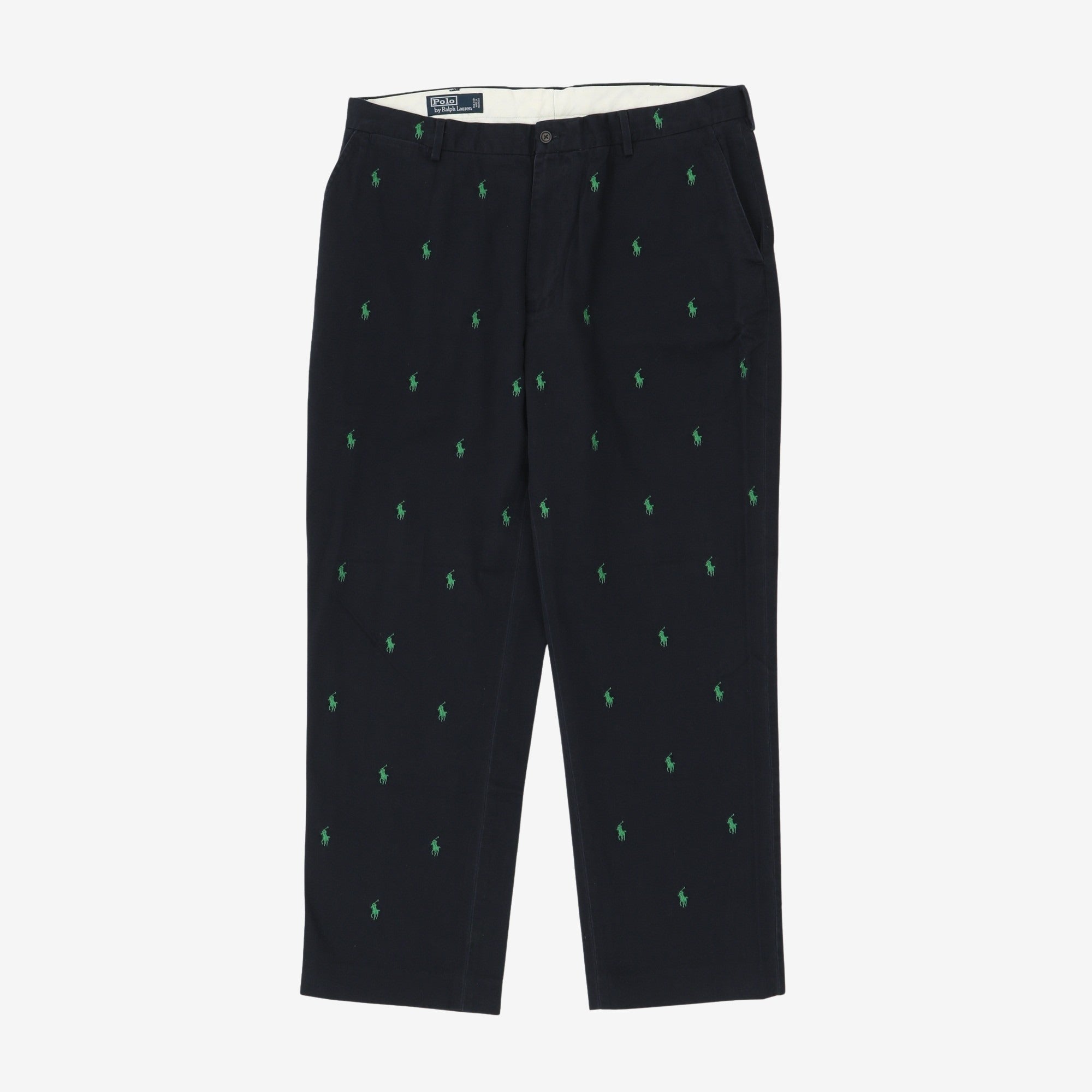 Embroidered Chino Pants