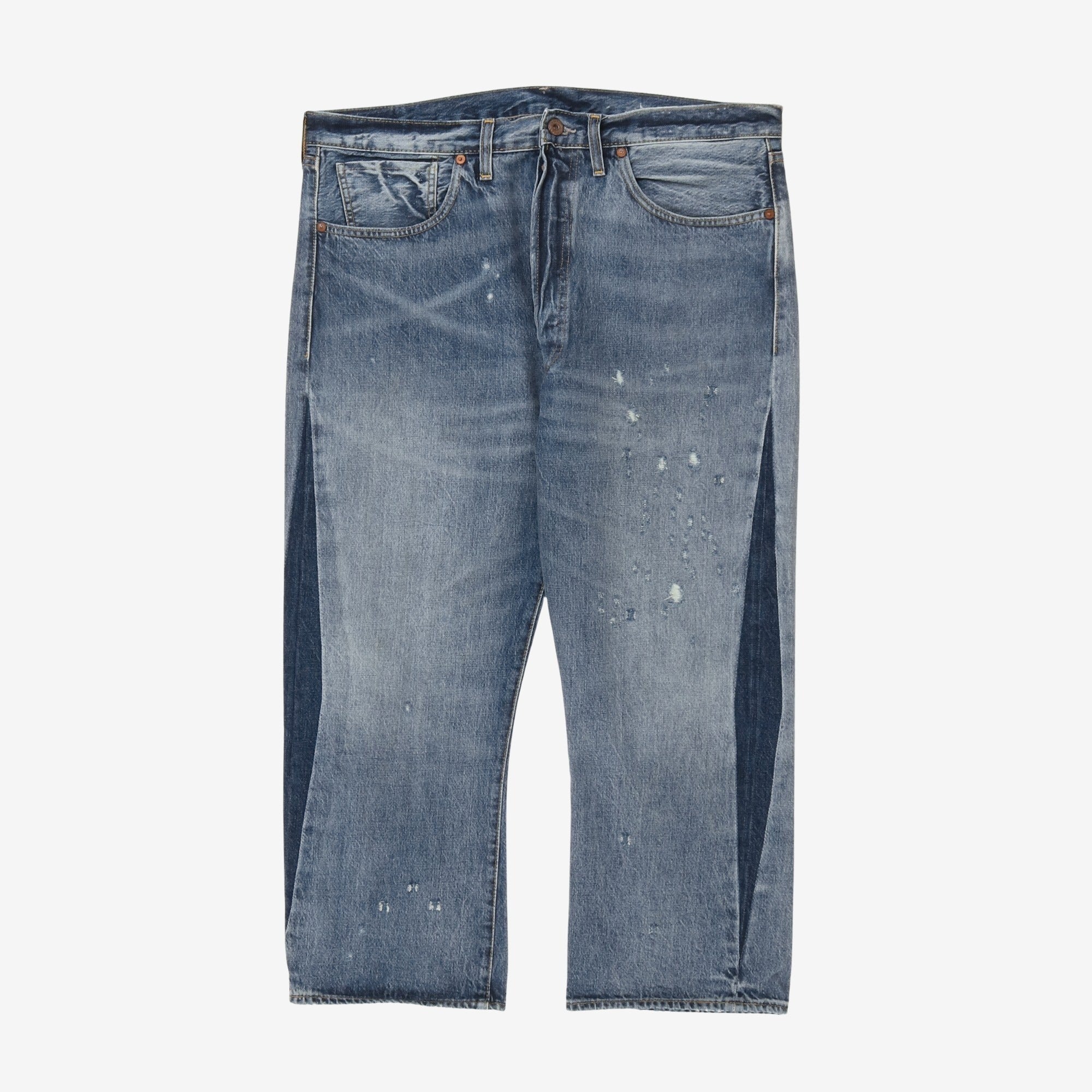 Distressed Selvedge Denim (38W x 23L)