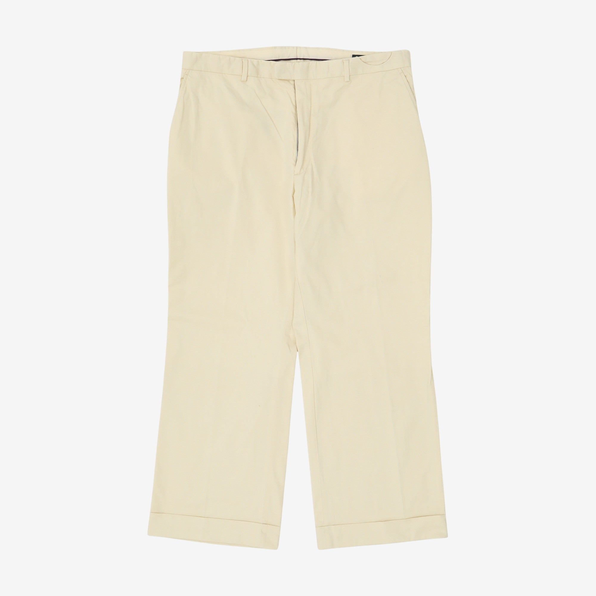 Wide Leg Chino Trousers