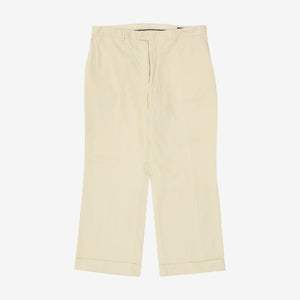 Wide Leg Chino Trousers