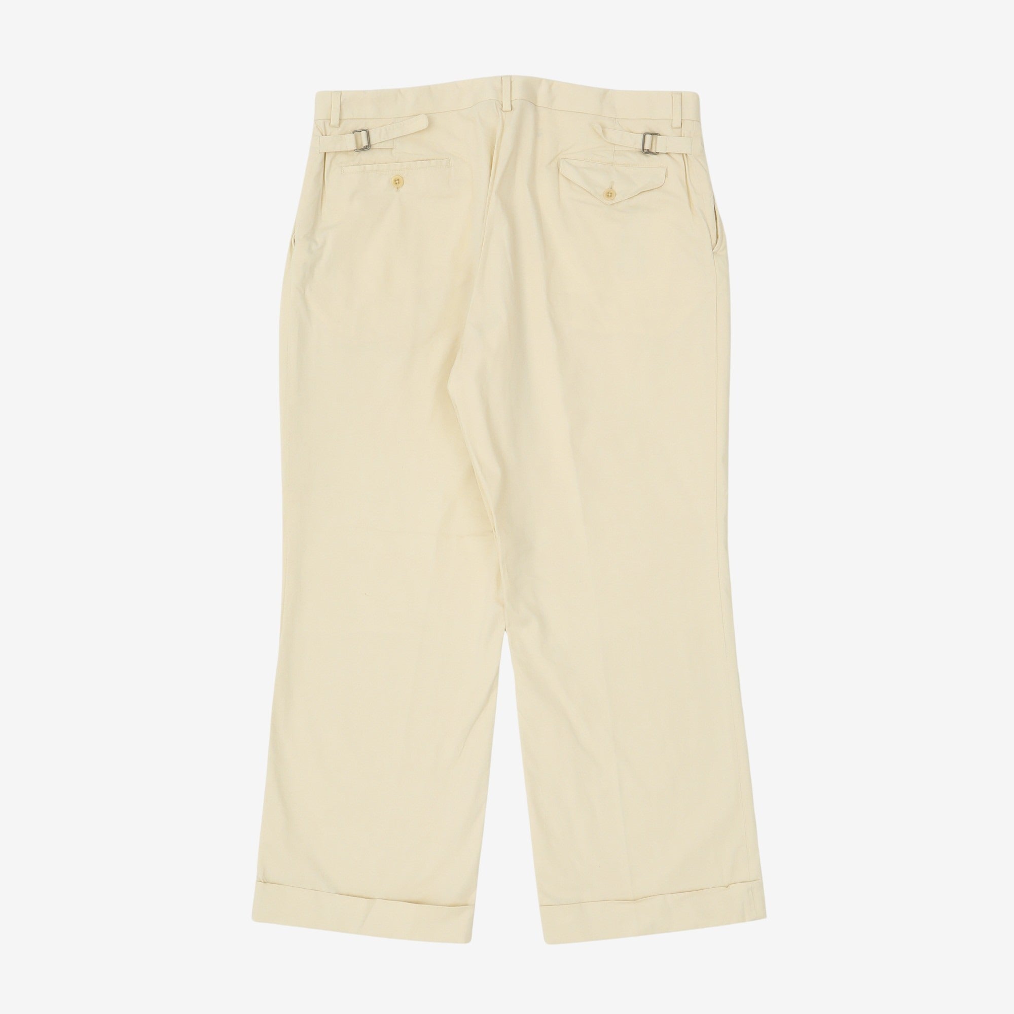 Wide Leg Chino Trousers