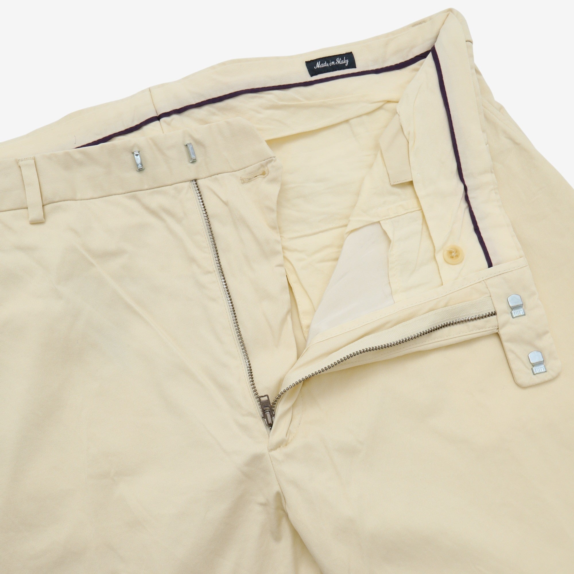 Wide Leg Chino Trousers