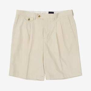 Double-Pleated HBT Shorts