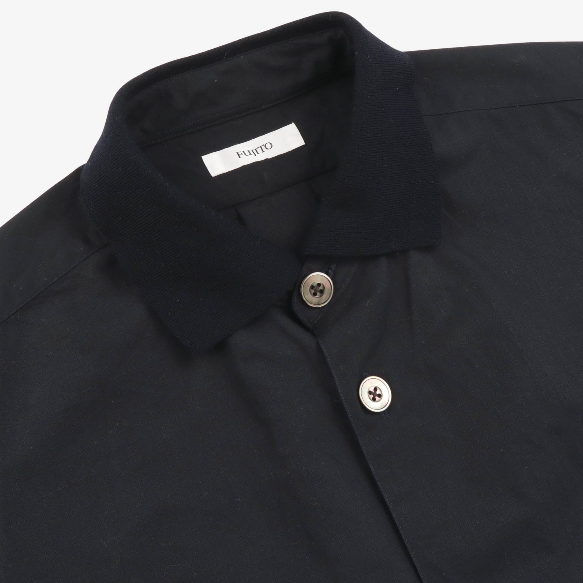 Rib Collar Shirt