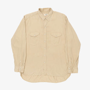 Gabardine Pearl Snap Shirt