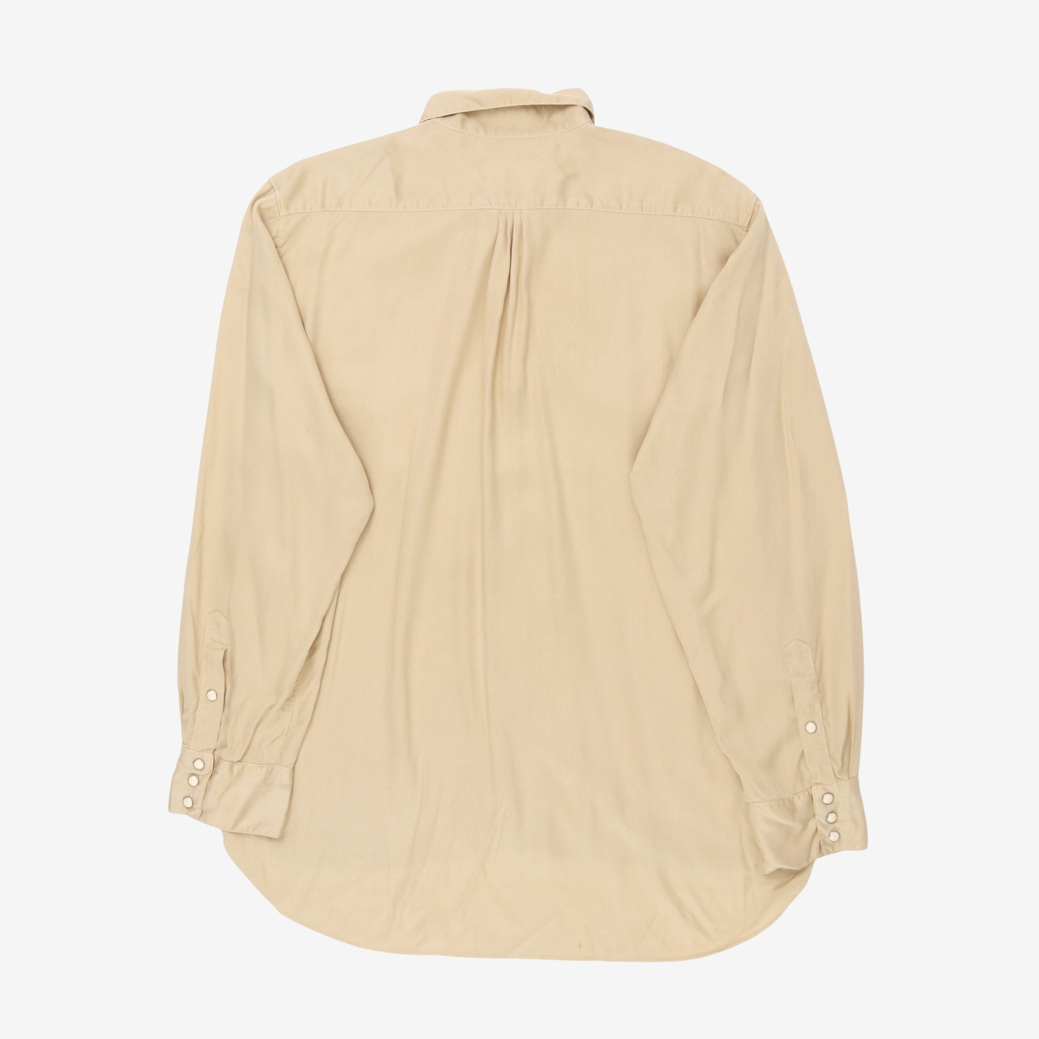 Gabardine Pearl Snap Shirt
