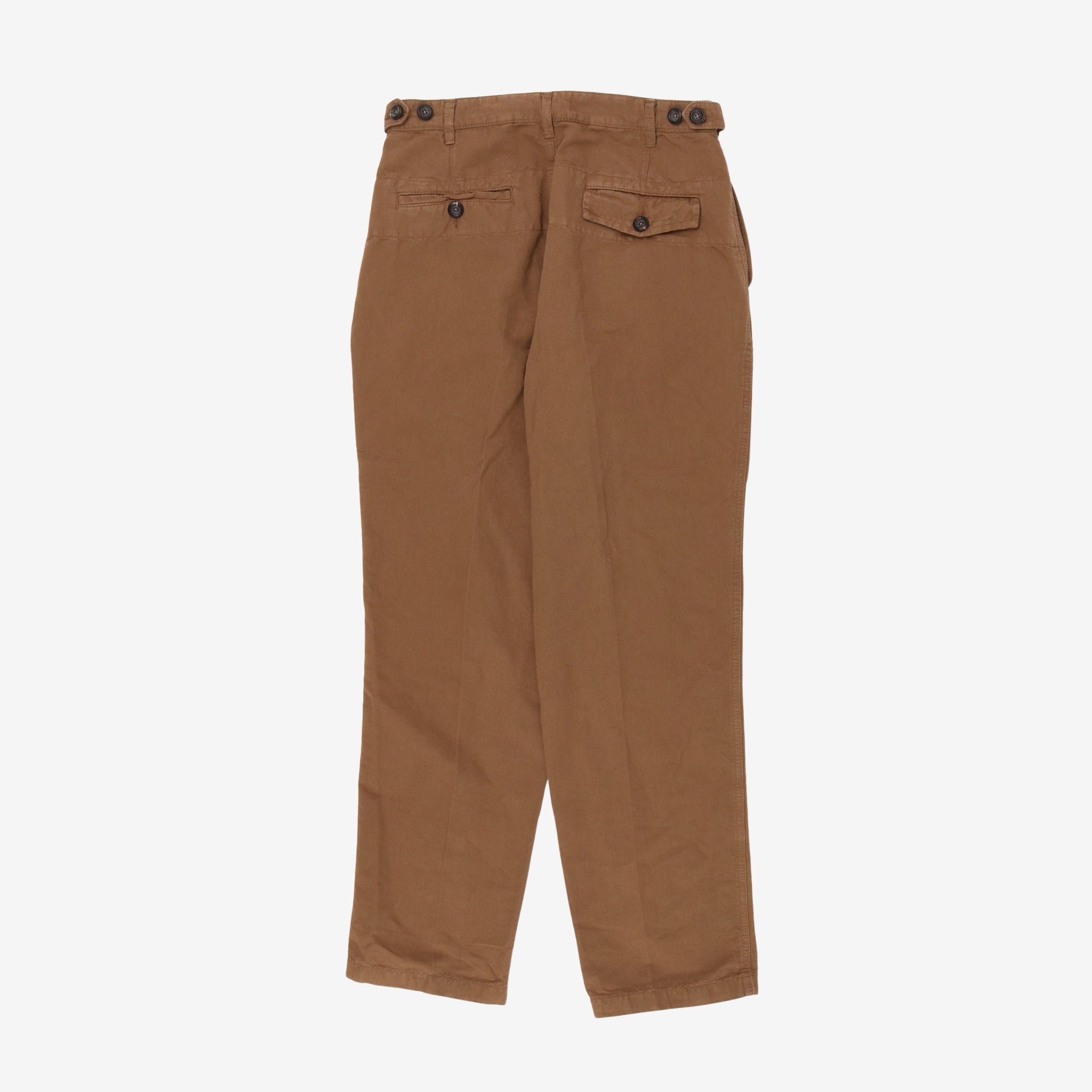 Linen Blend One Pleat Trouser