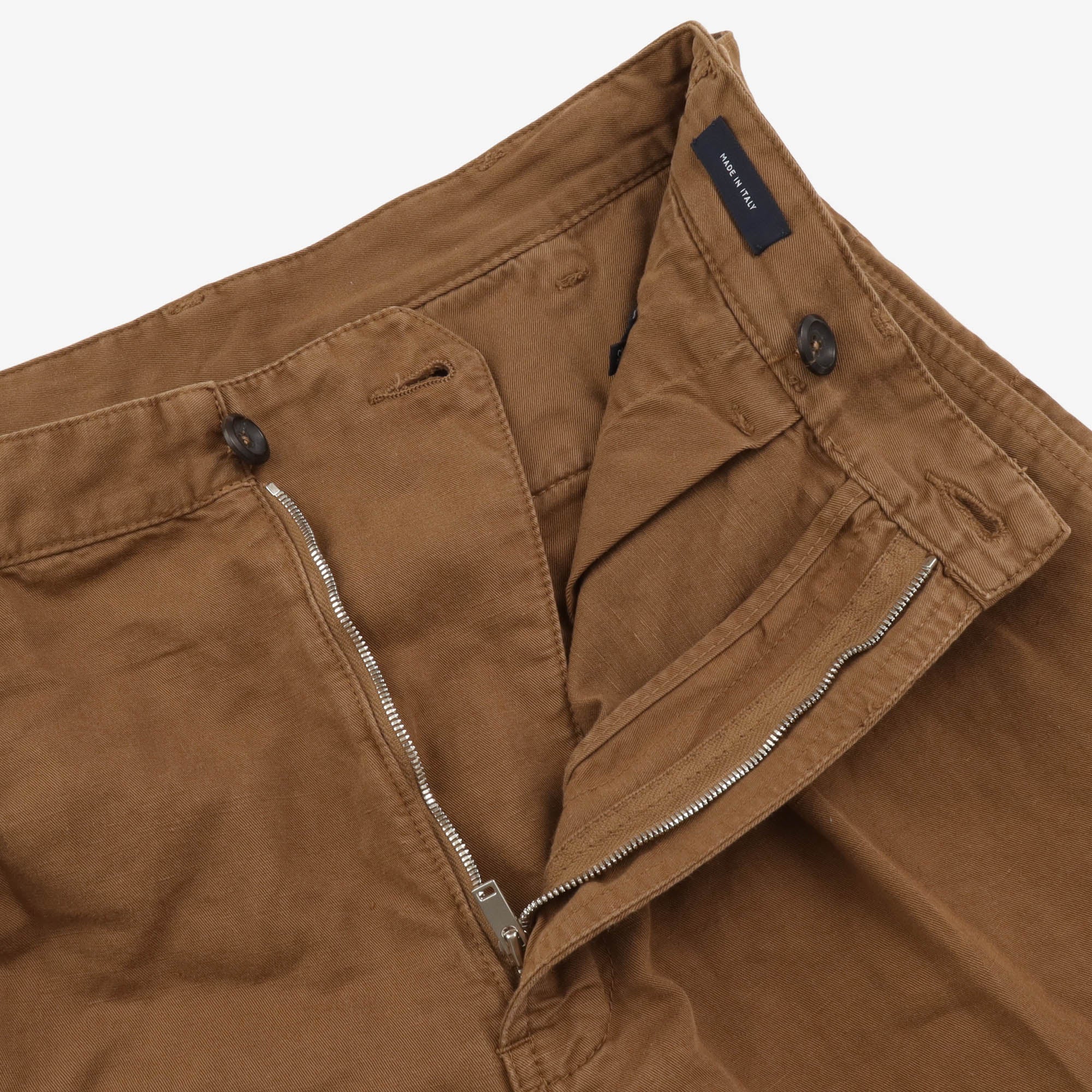 Linen Blend One Pleat Trouser