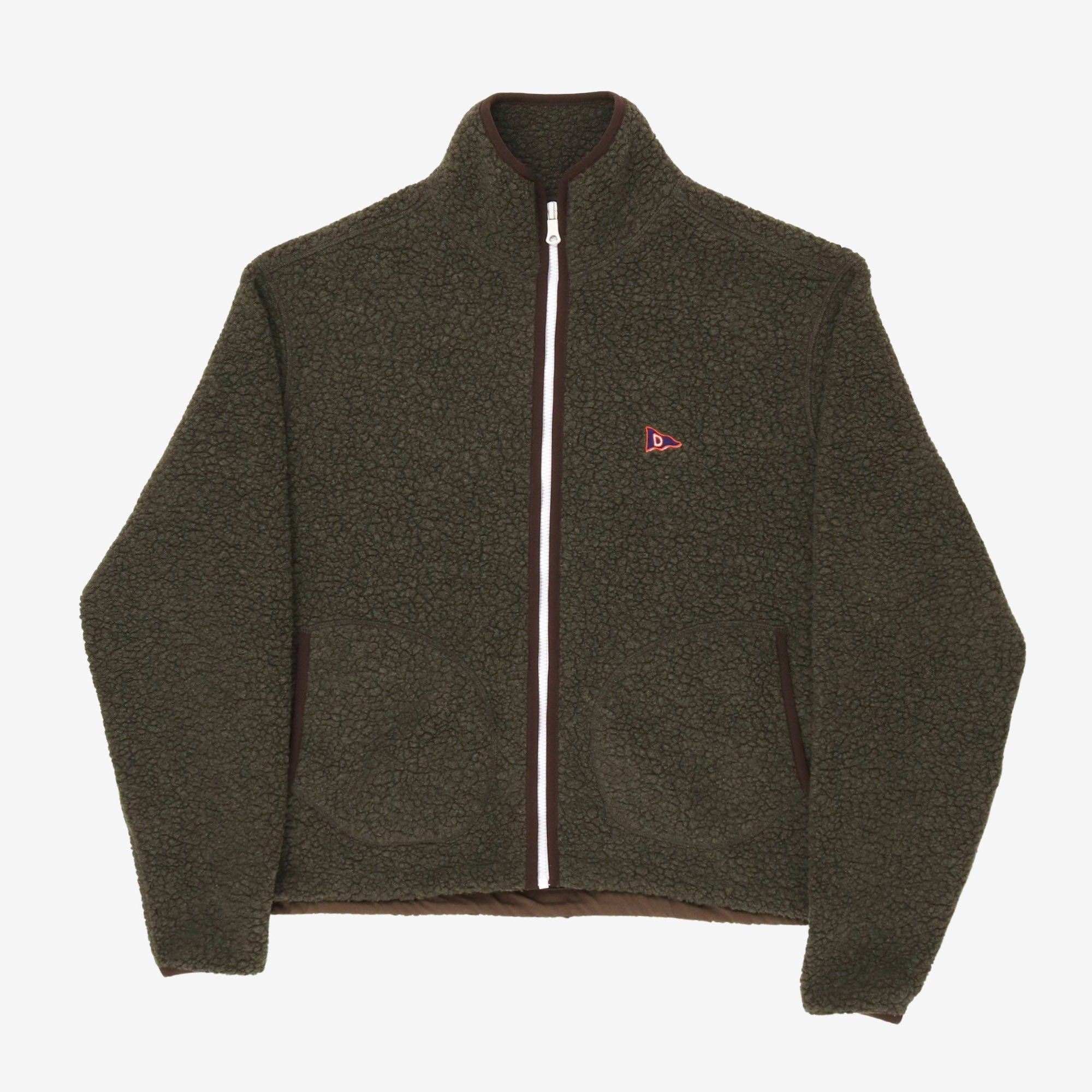 Boucle Wool Zip Fleece Jacket
