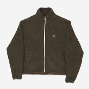 Boucle Wool Zip Fleece Jacket