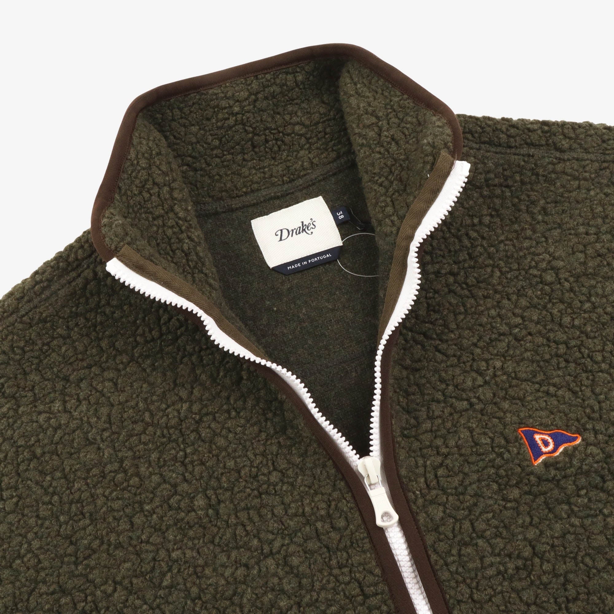 Boucle Wool Zip Fleece Jacket