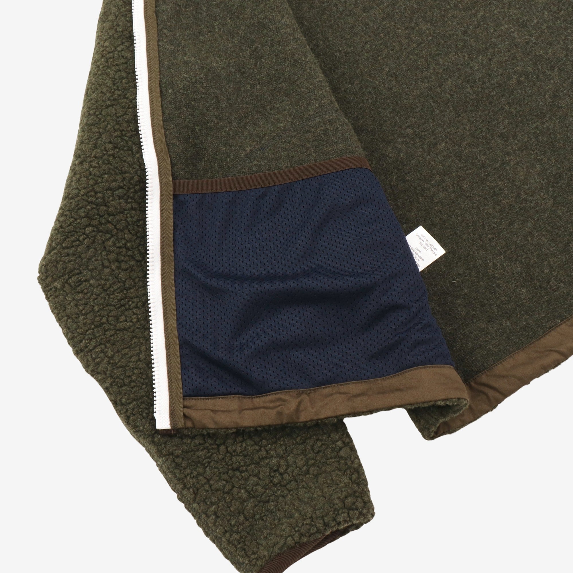 Boucle Wool Zip Fleece Jacket