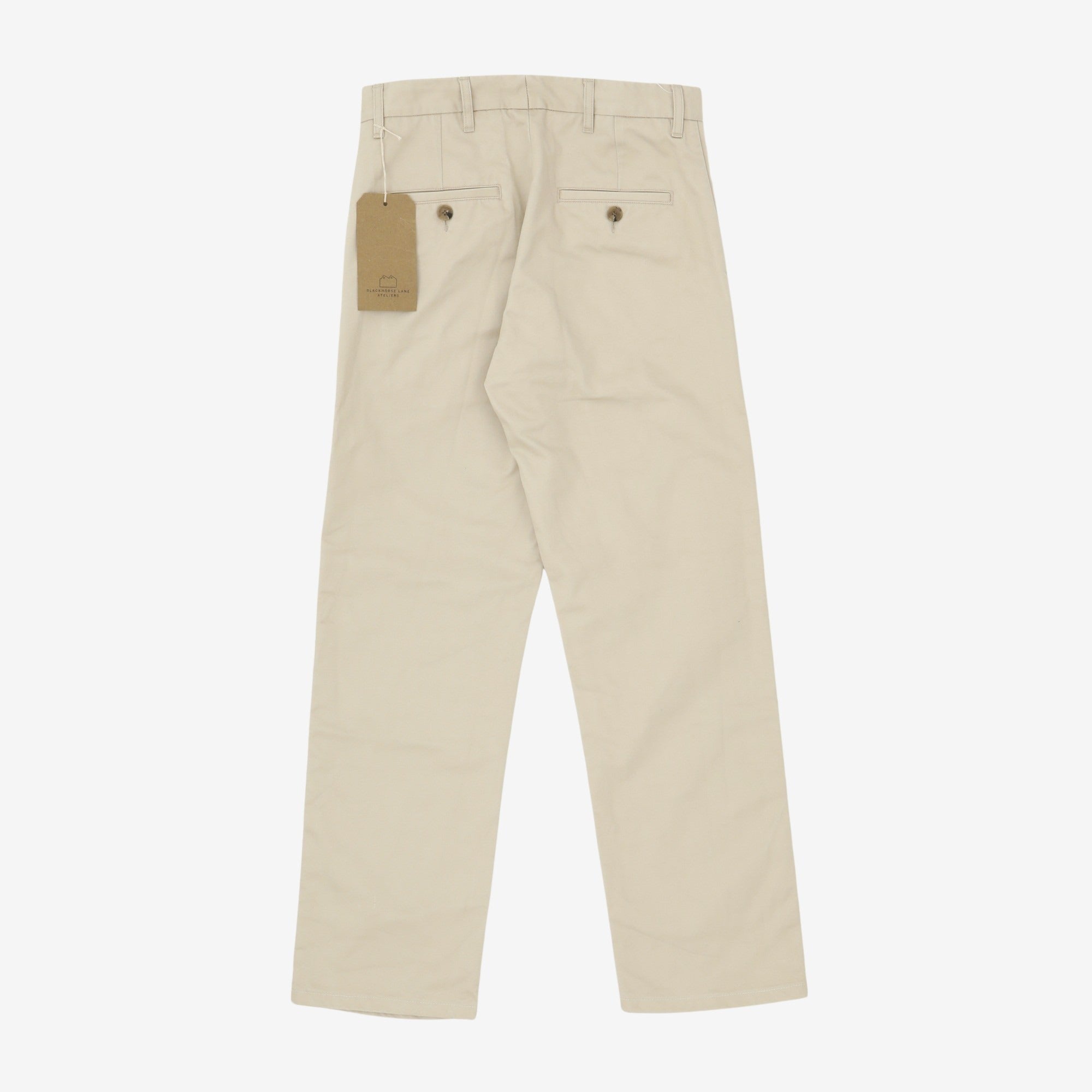 W12 Regular Straight Twill Chinos