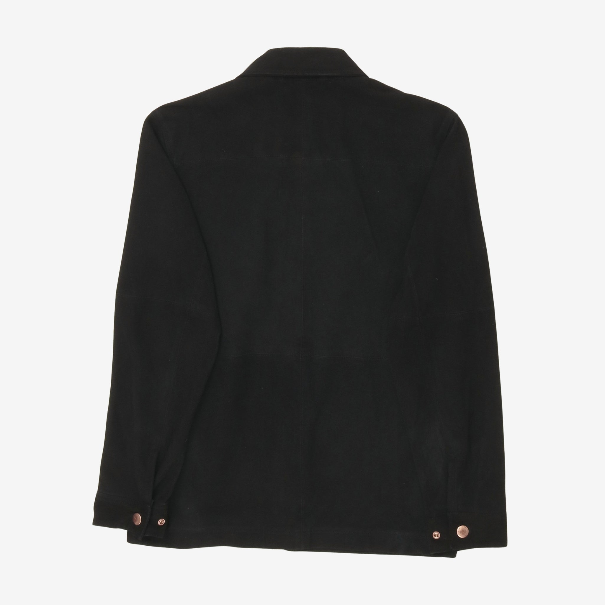 The Suede Panelled Overshirt