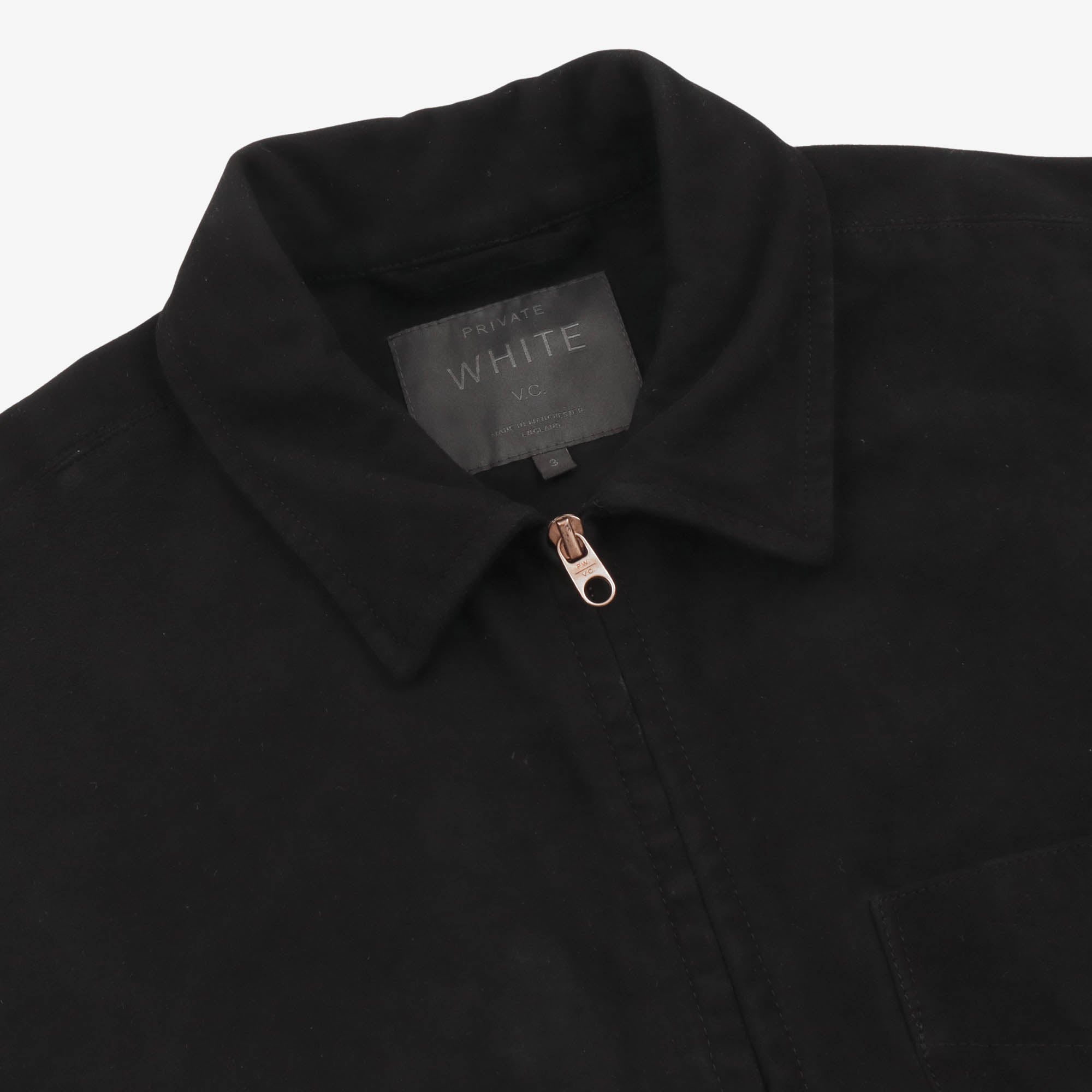 The Suede Panelled Overshirt